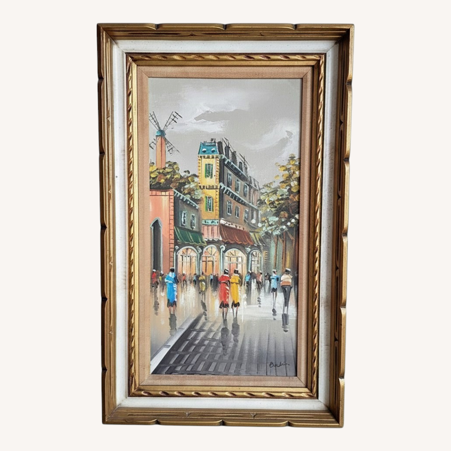 Vintage Contemporary Oil Wall Art - image-0