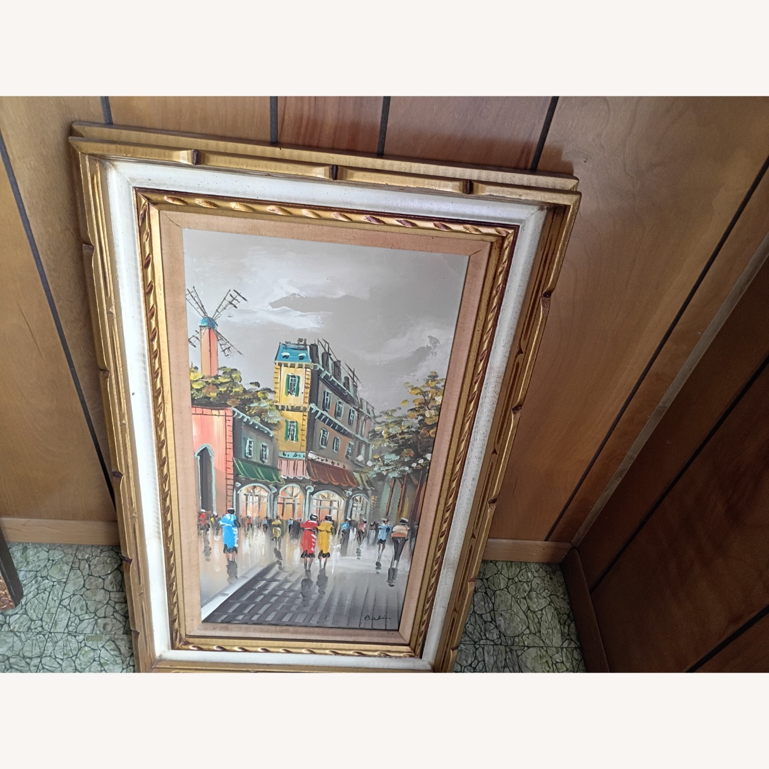 Vintage Contemporary Oil Wall Art - image-1