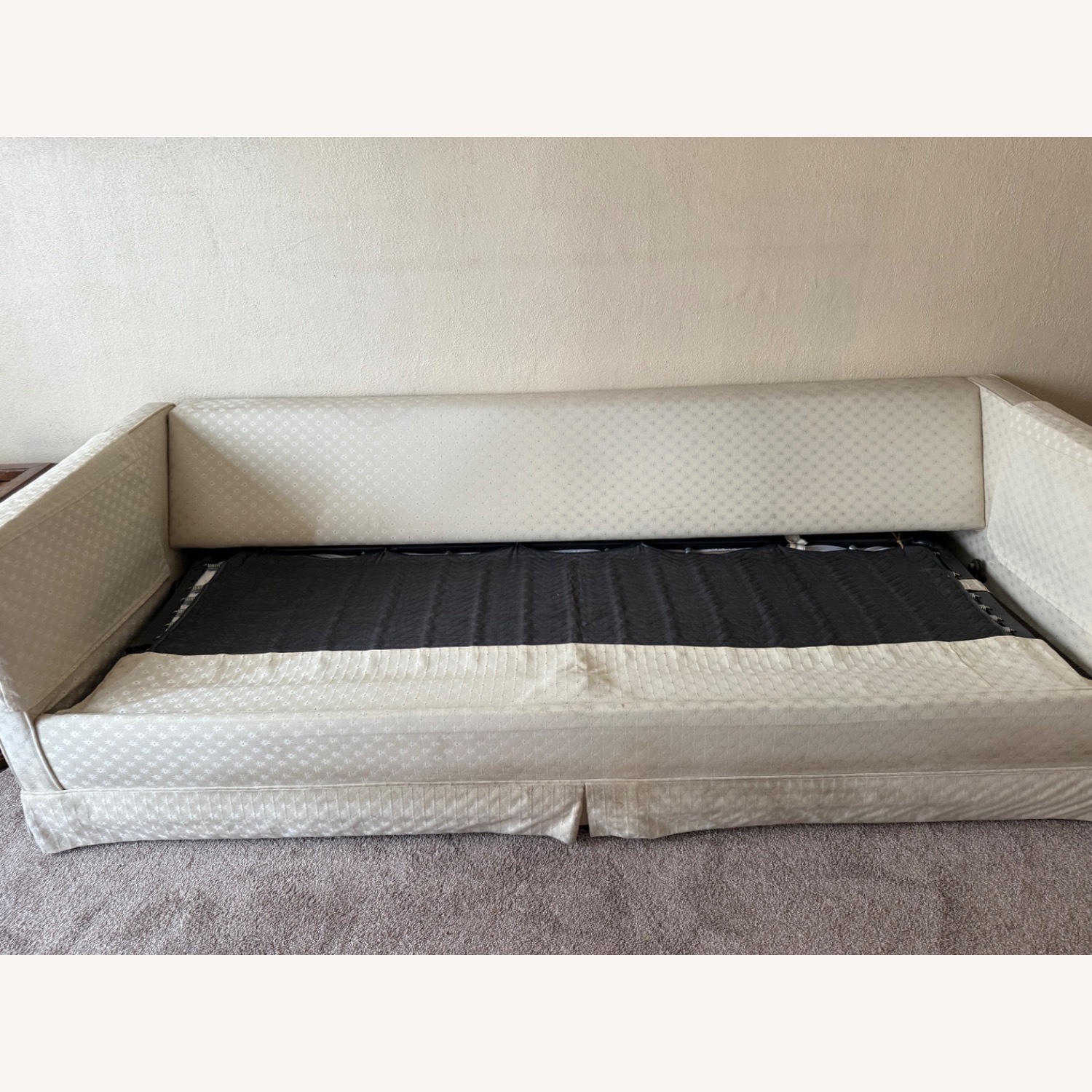 Castro Convertible Sofa Bed Cream with Diamond - image-4