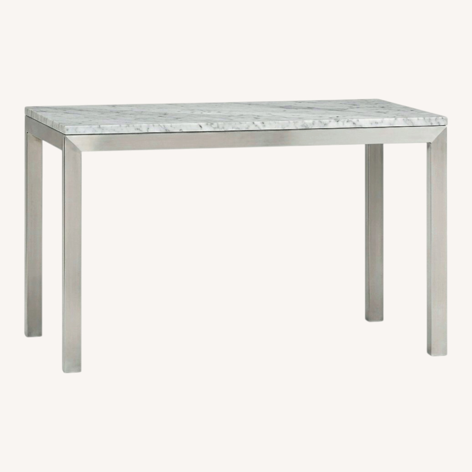 Crate & Barrel Light Gray Dining Table - image-6