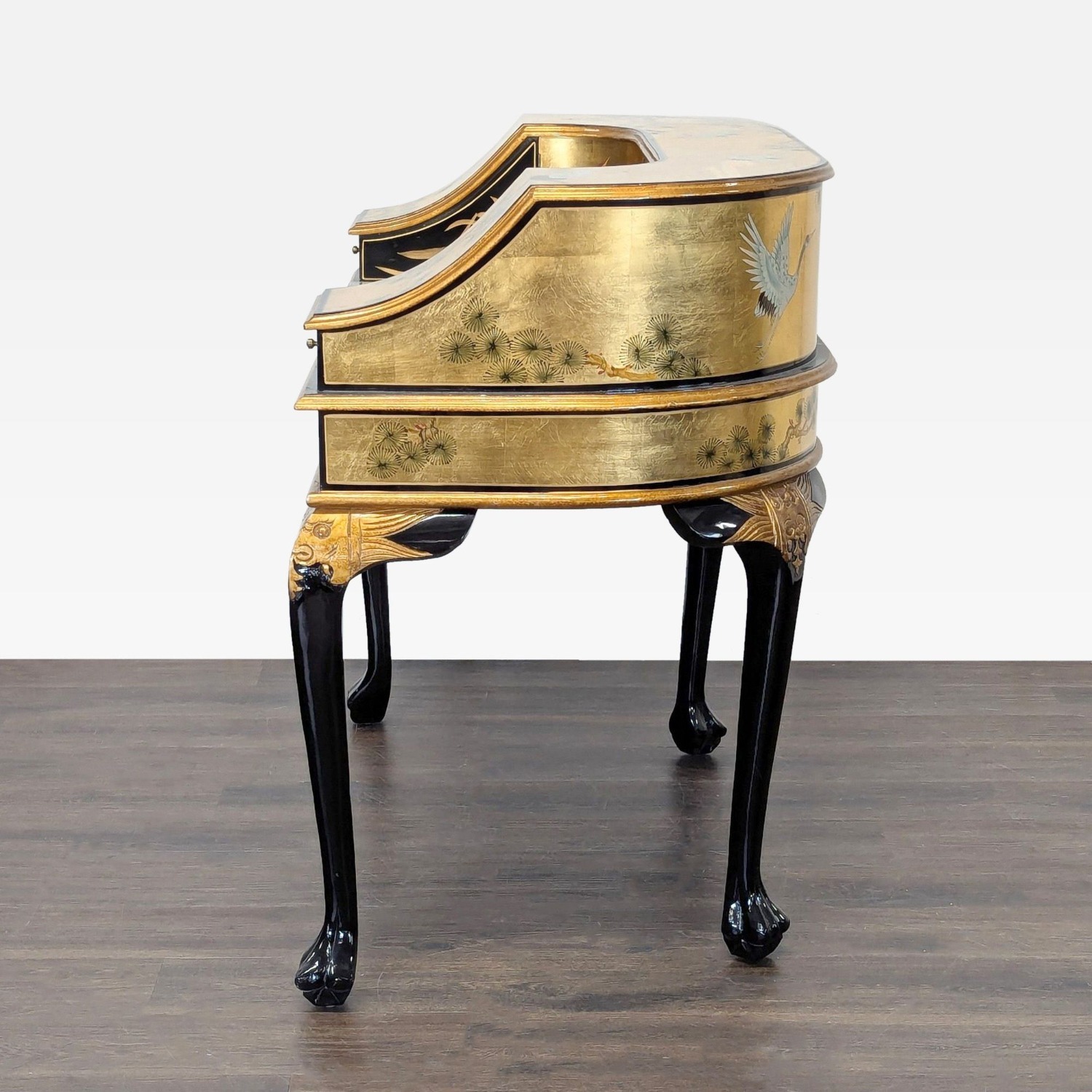 China Furniture Online Gold Lacquered Desk - image-3