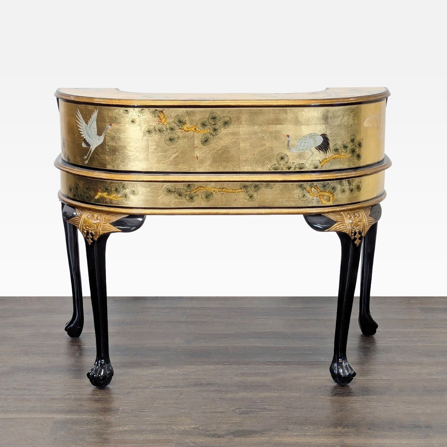 China Furniture Online Gold Lacquered Desk - image-4