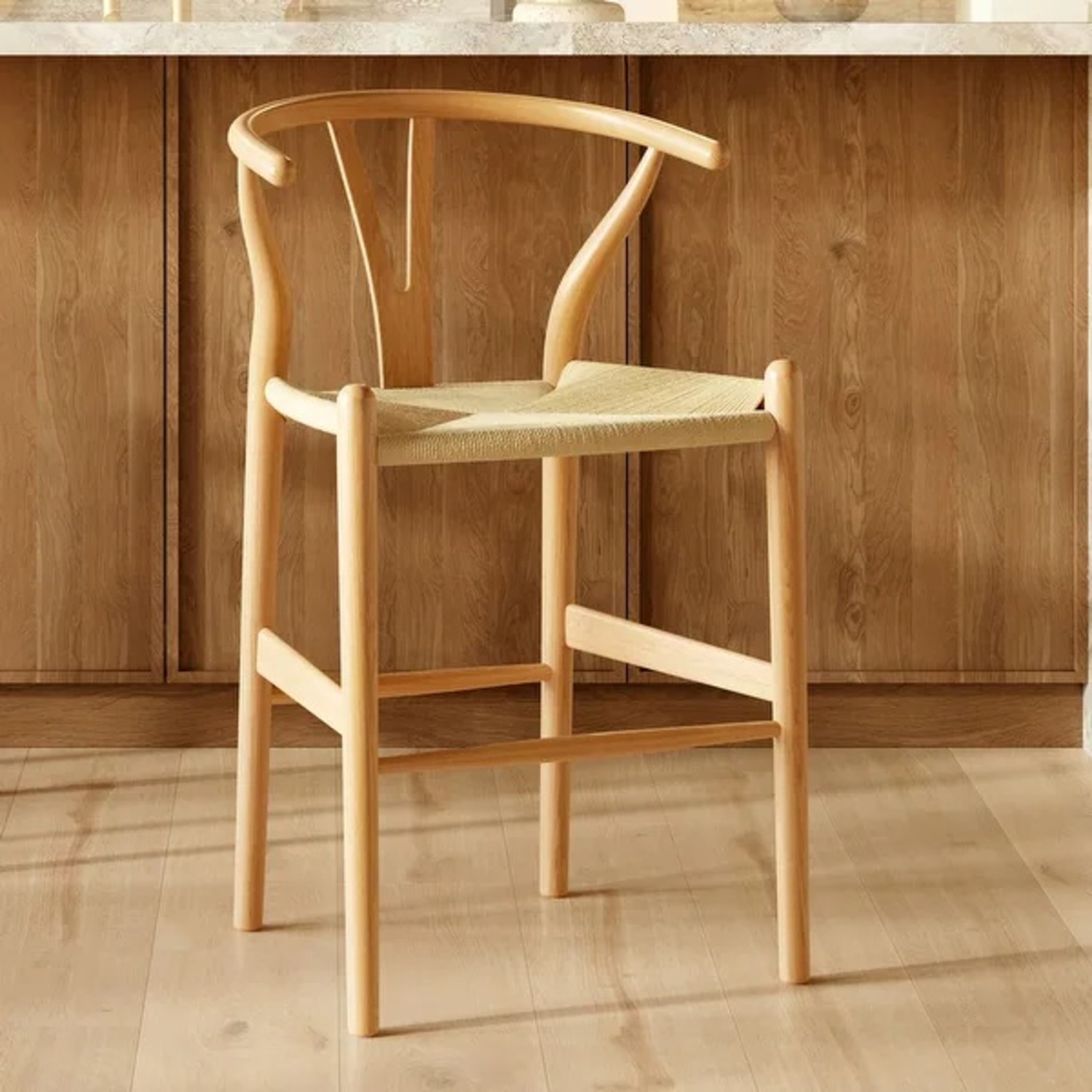 Poly and Bark Wishbone Counter Stools Set of 2 - image-5