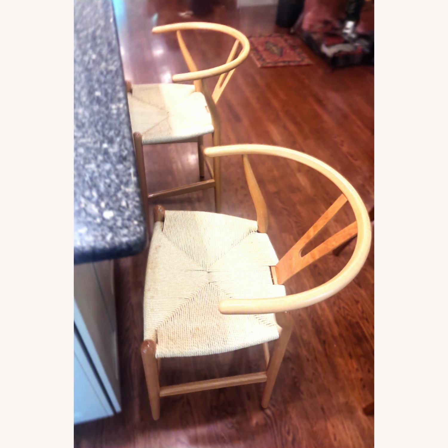 Poly and Bark Wishbone Counter Stools Set of 2 - image-4
