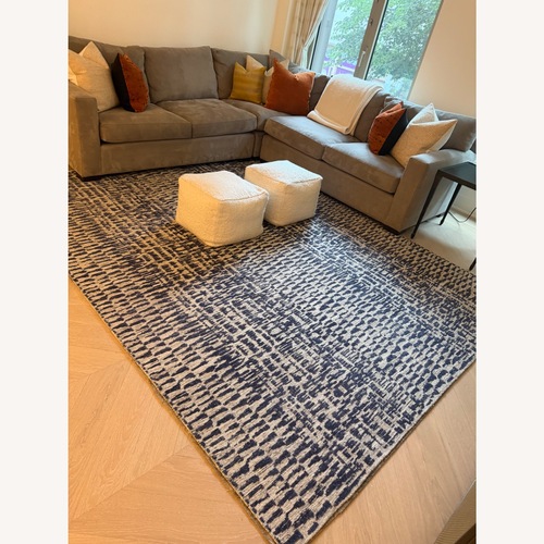Used Blue Area Rug 8' x 10' for sale on AptDeco