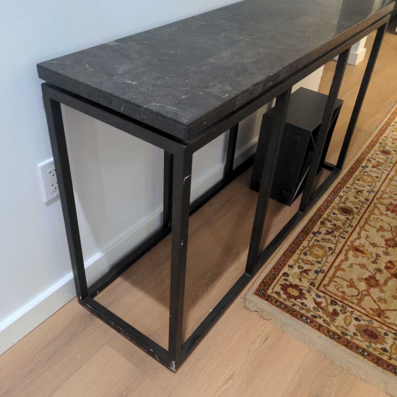Broyhill Metal and Faux Stone Console Table - image-2