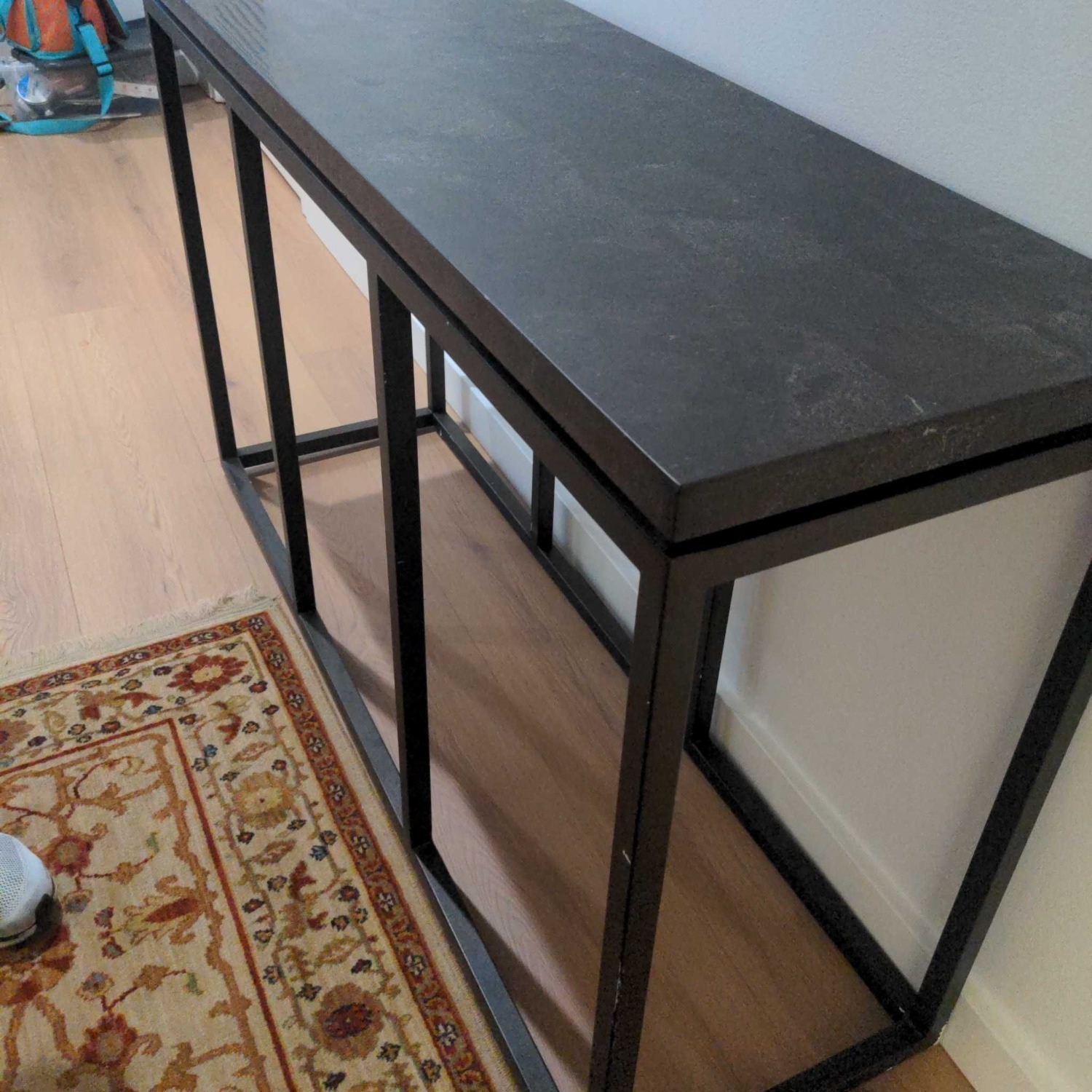 Broyhill Metal and Faux Stone Console Table - image-1
