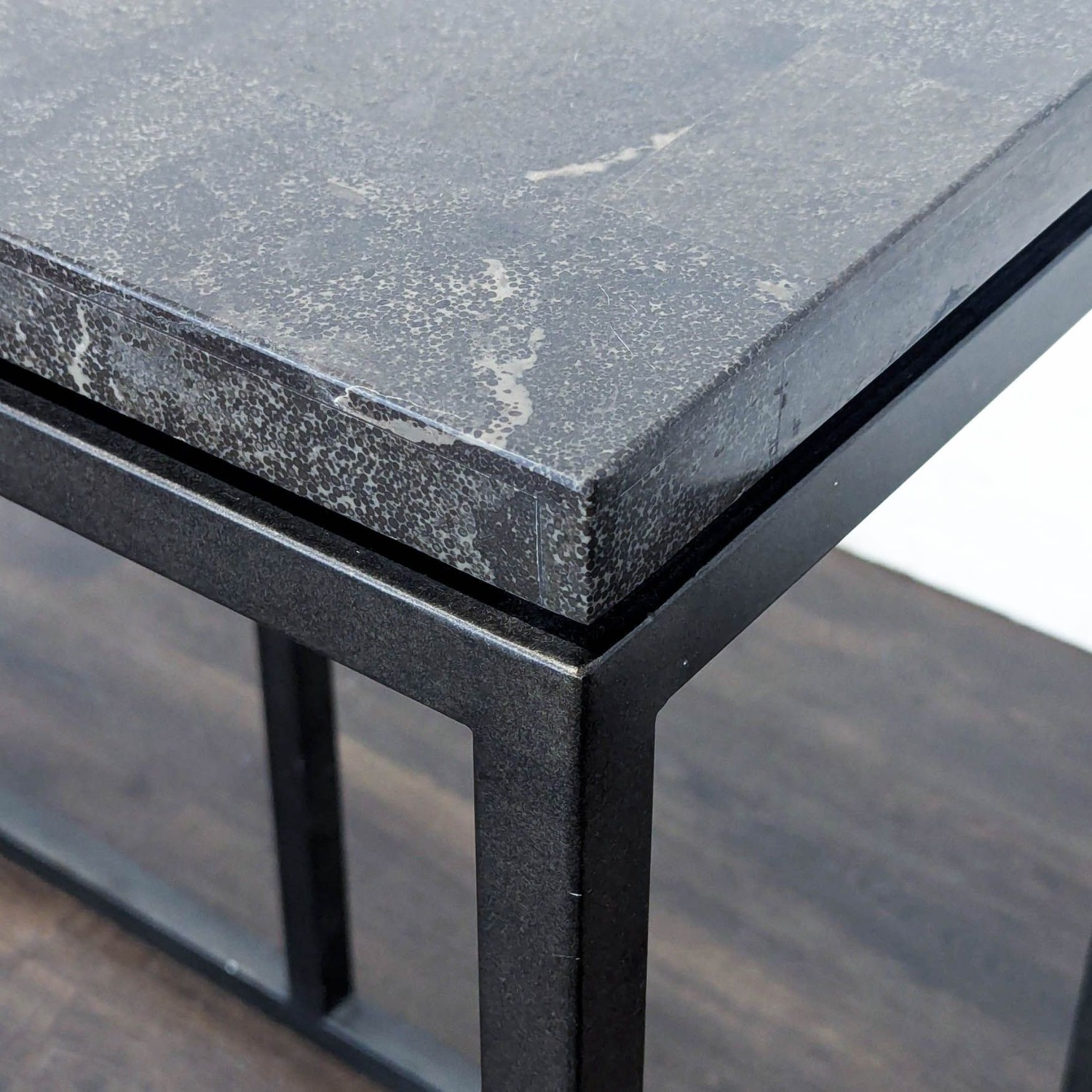 Broyhill Metal and Faux Stone Console Table - image-5