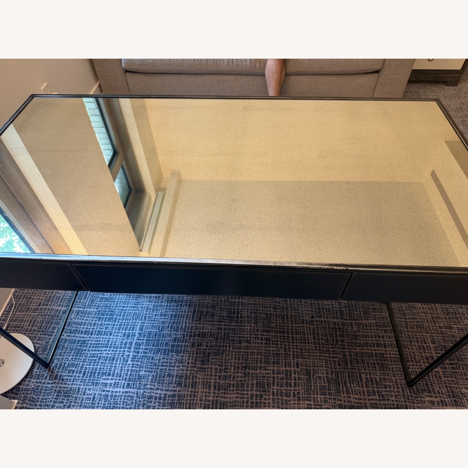 Restoration Hardware Gramercy Mirrored Desk - image-5