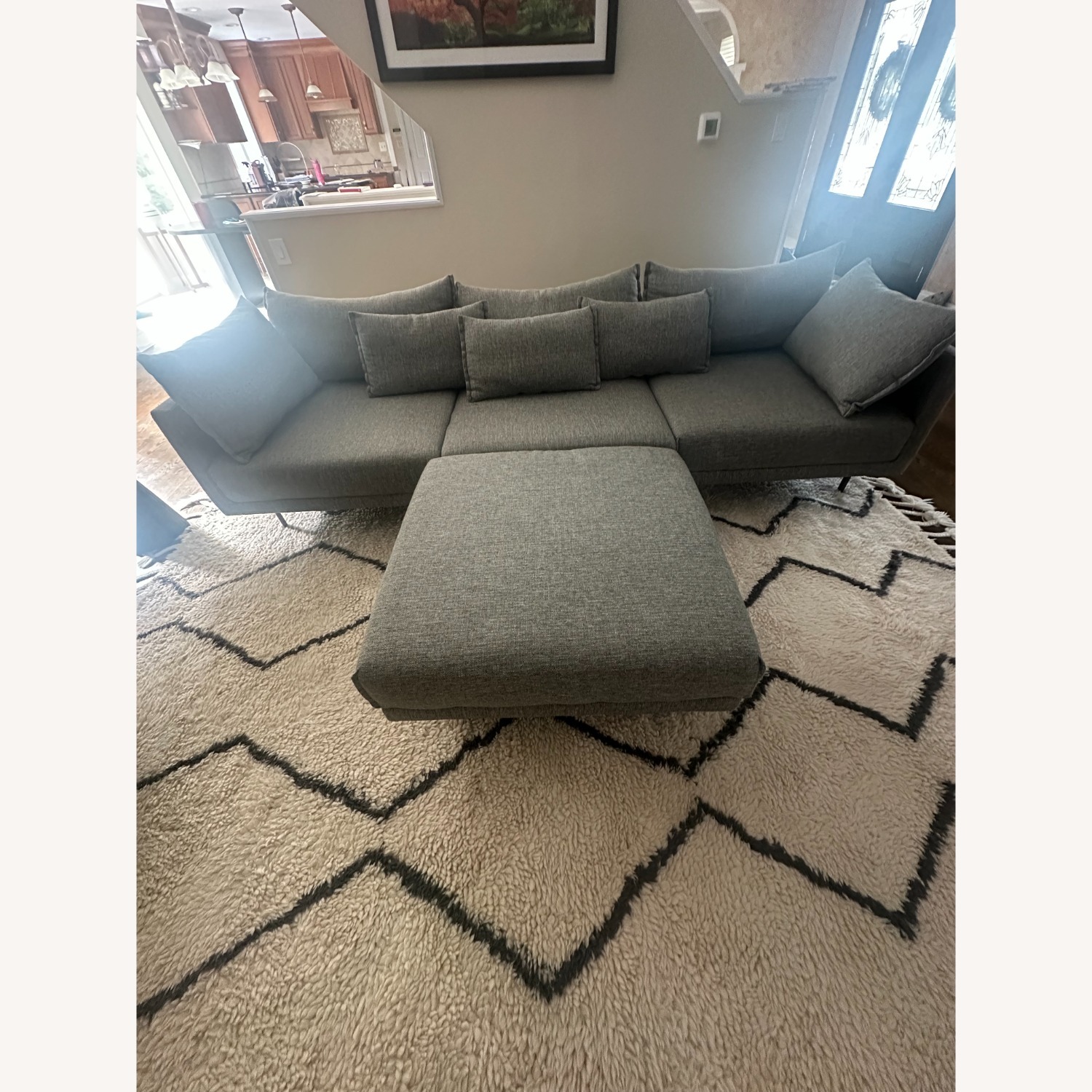 West Elm Souk Shag White Wool Area Rug 8' x 10' - image-2