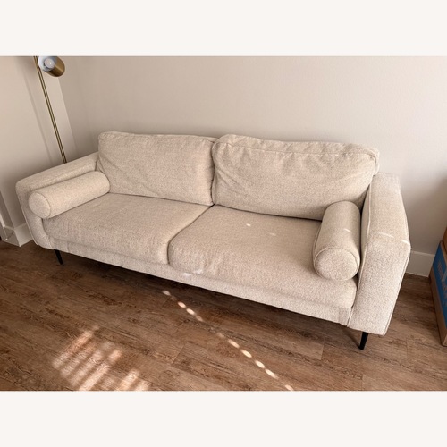 Used Ashley Hazela Natural Fabric Loveseat for sale on AptDeco