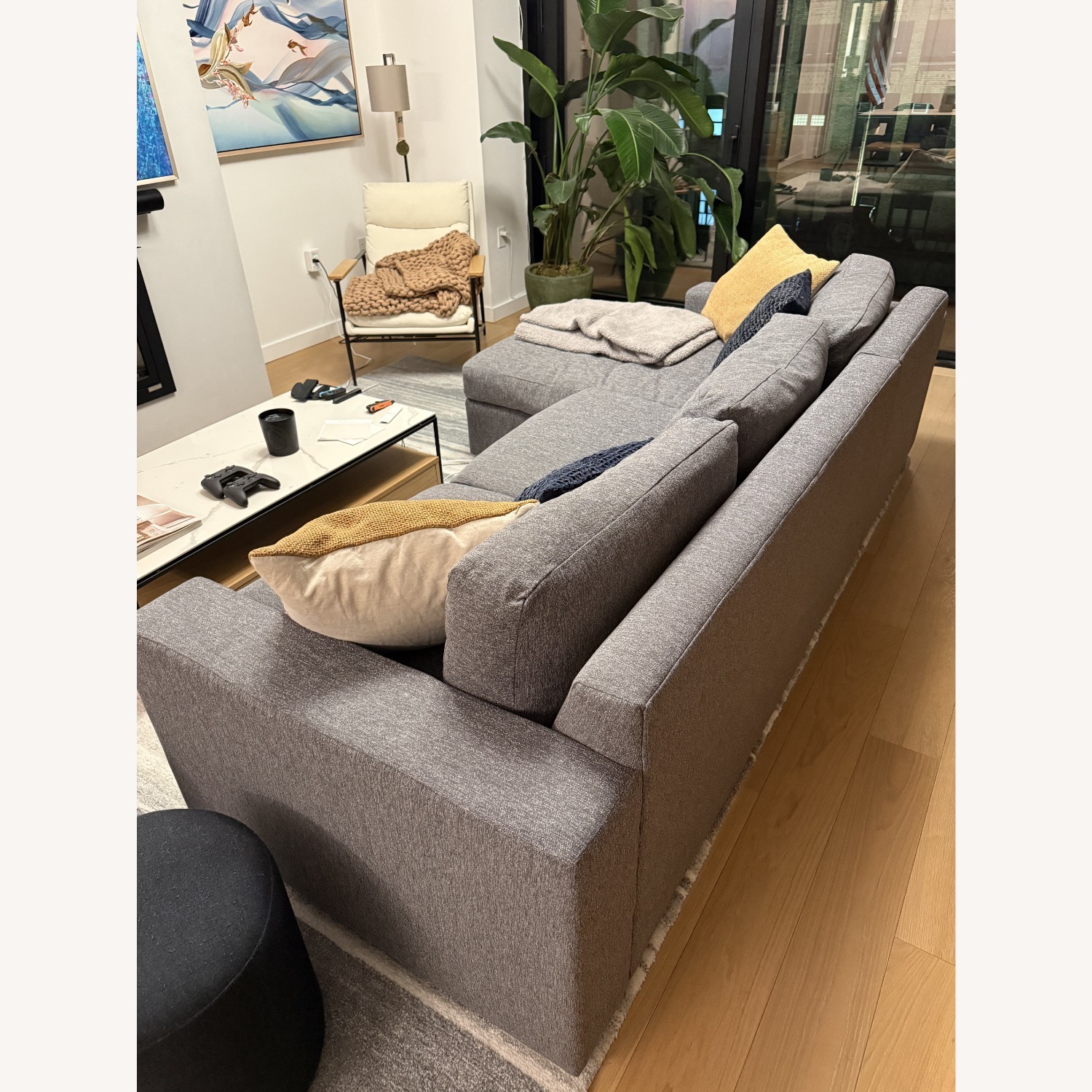 West Elm 2 Piece Sectional - image-1