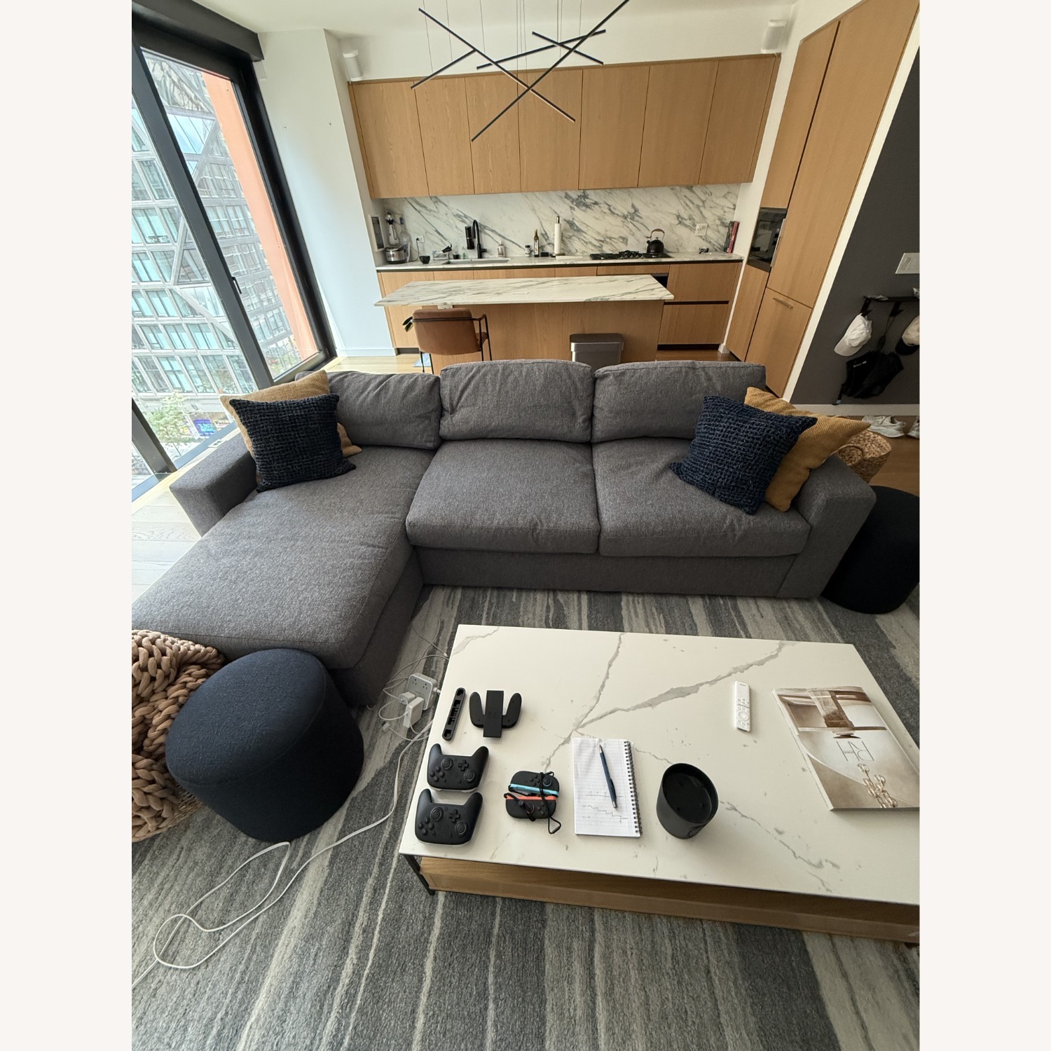 West Elm 2 Piece Sectional - image-2
