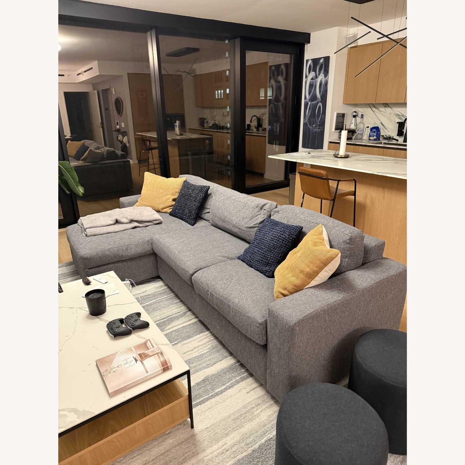 West Elm 2 Piece Sectional - image-3