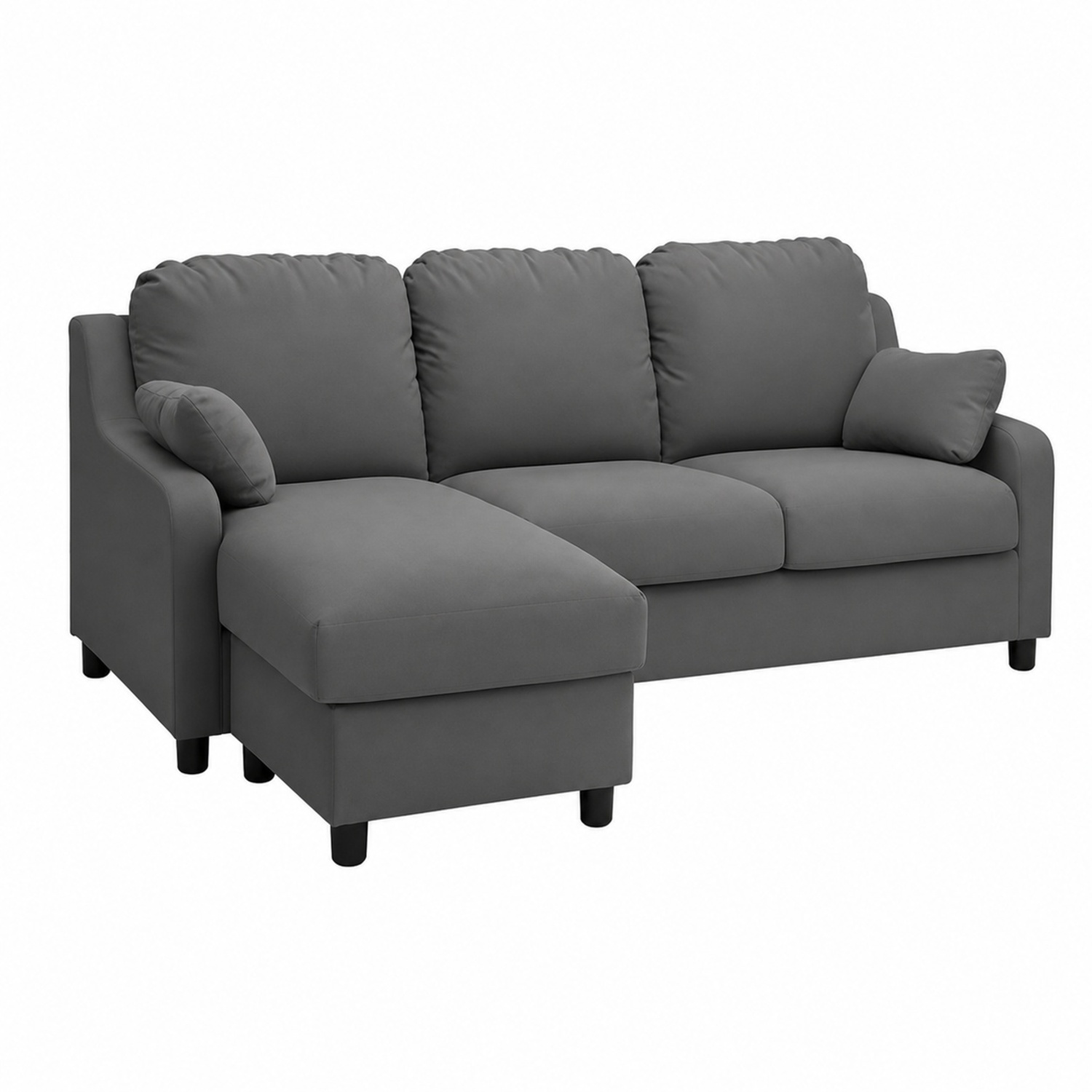 IKEA Vinliden Dark Gray w Left Chaise - image-4