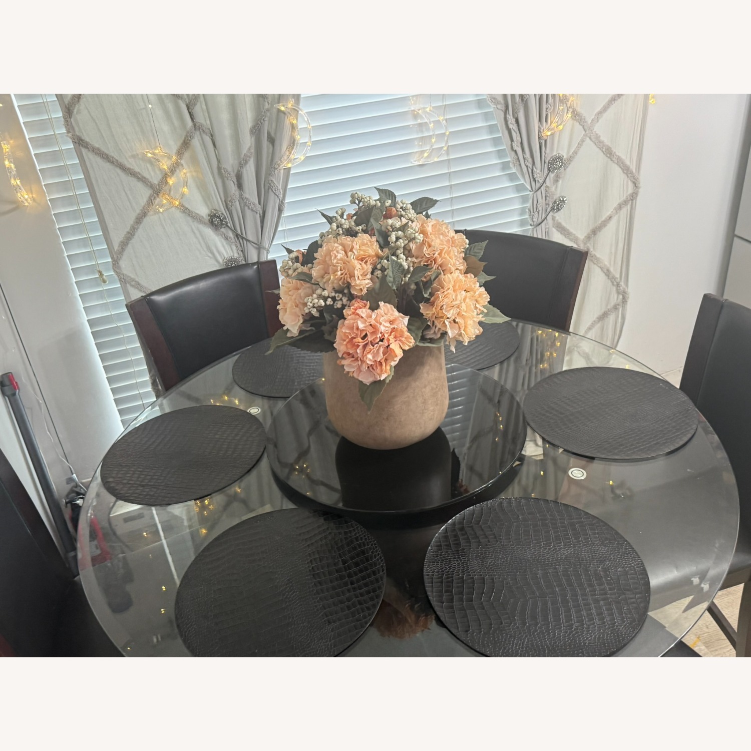 Venice 5-pc 54" Glass Counter-Height Dining Set - image-2