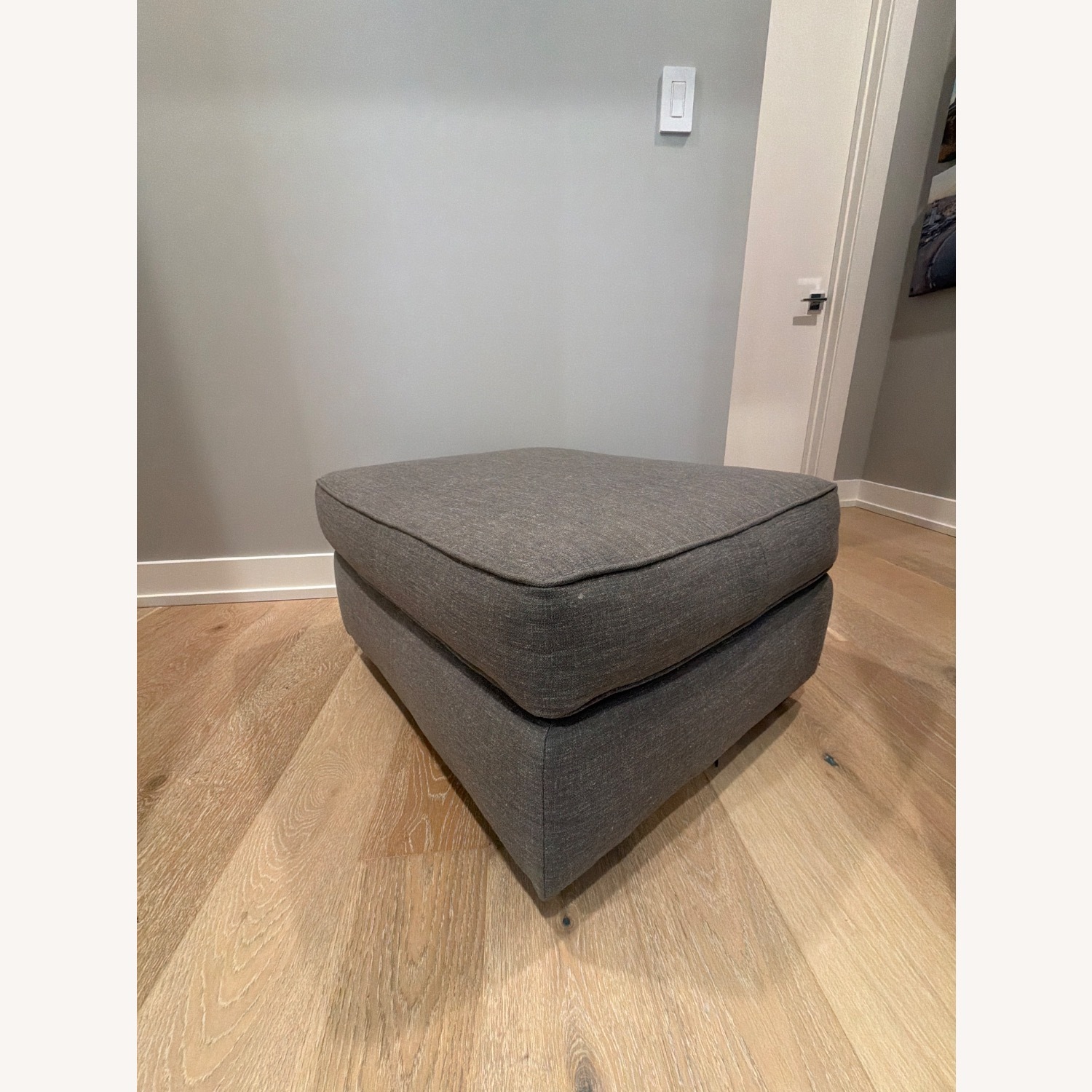 Wayfair Avery Light Gray Ottoman - image-2