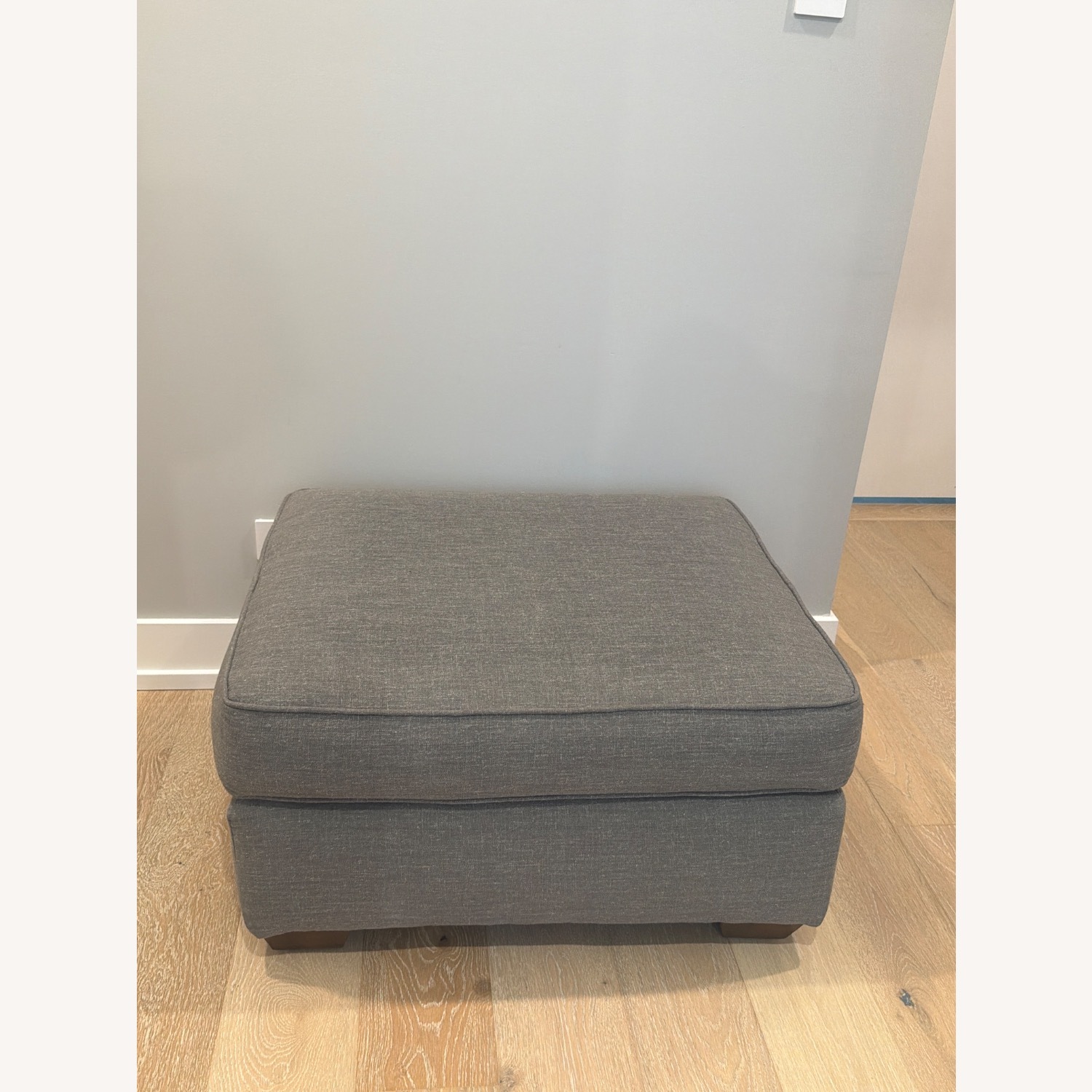 Wayfair Avery Light Gray Ottoman - image-1