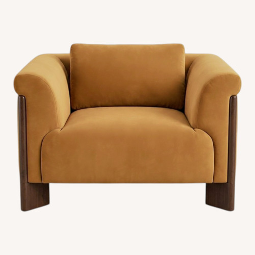Used Orange Accent Chair for sale on AptDeco