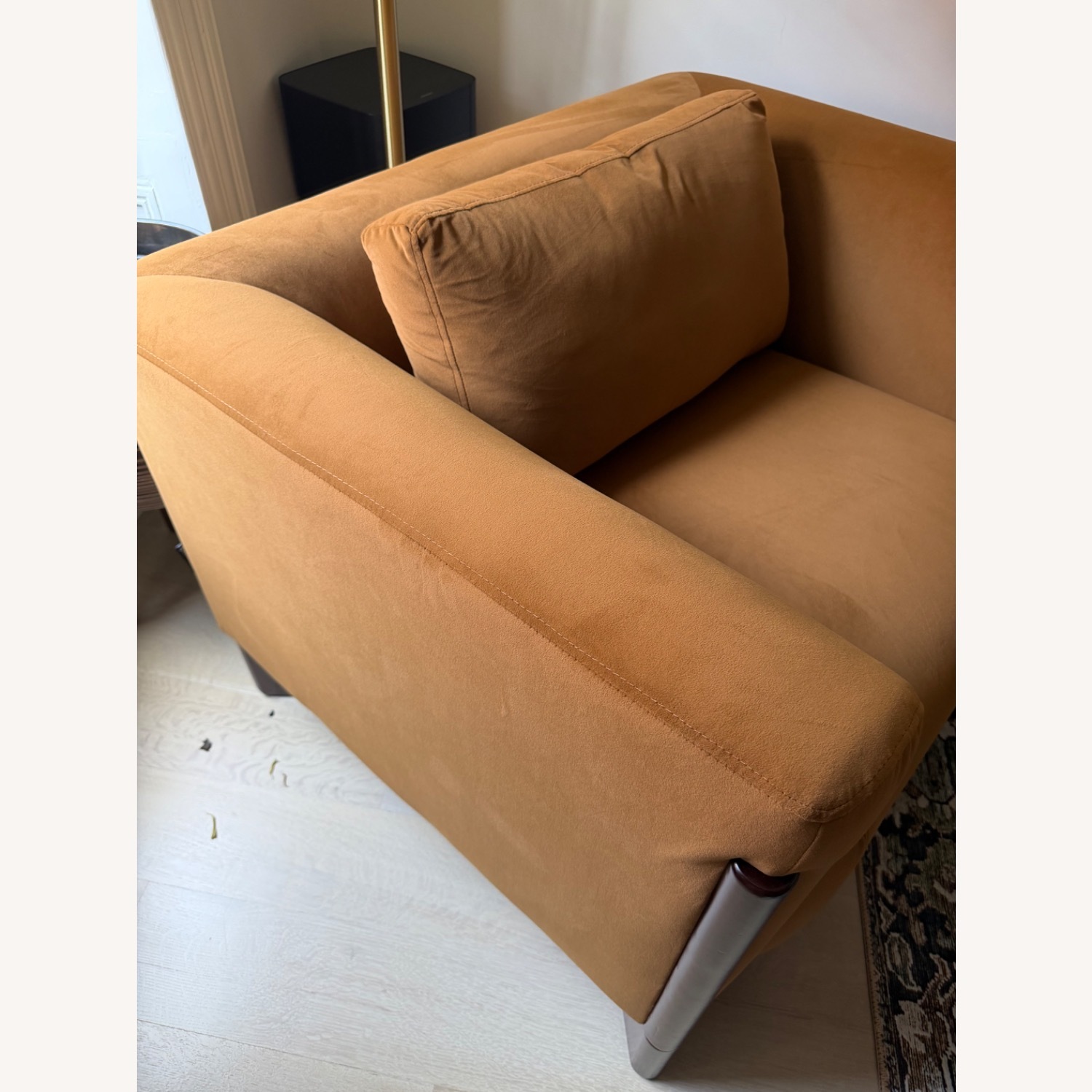 Orange Accent Chair - image-3