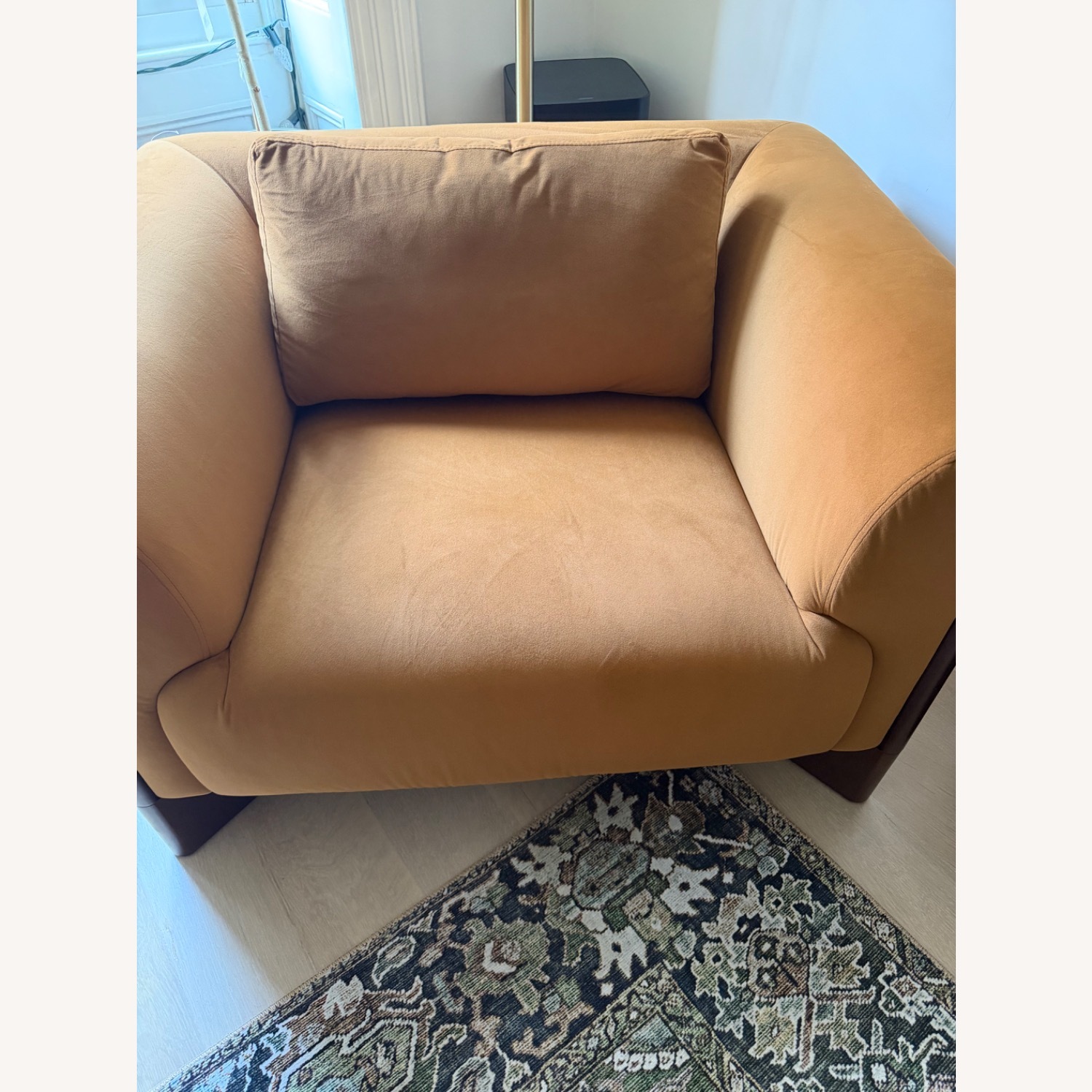 Orange Accent Chair - image-1
