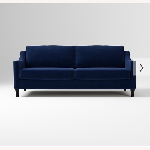 Used West Elm Paidge Blue Velvet Sleeper Sofa for sale on AptDeco
