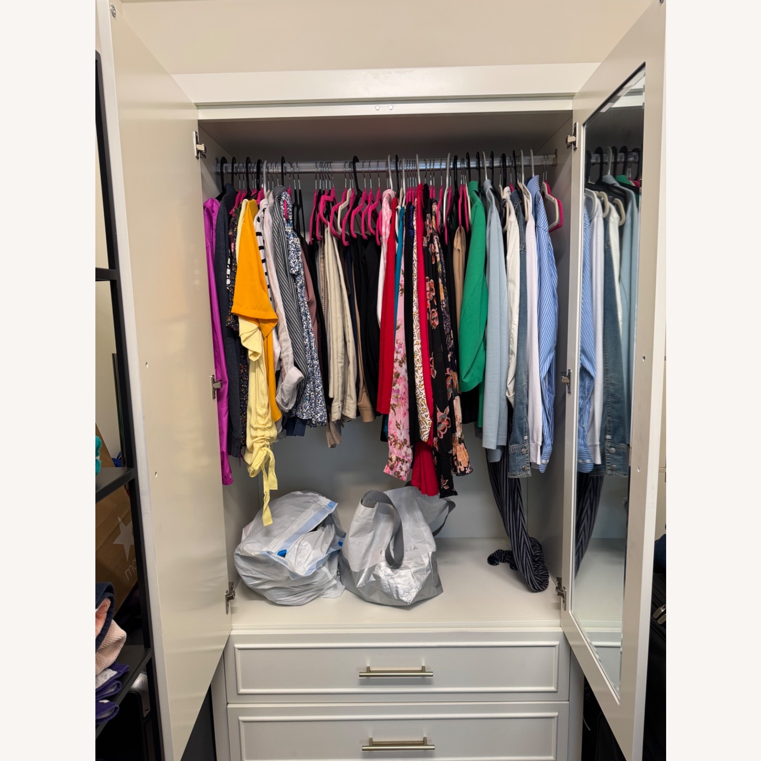 Raymour & Flanigan Armeda White Armoire - image-3