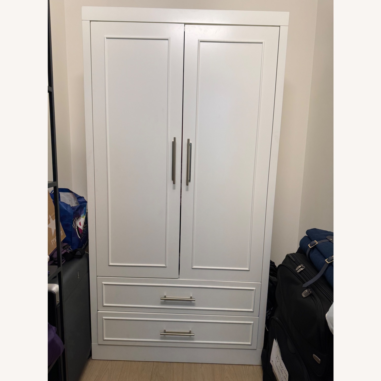 Raymour & Flanigan Armeda White Armoire - image-2
