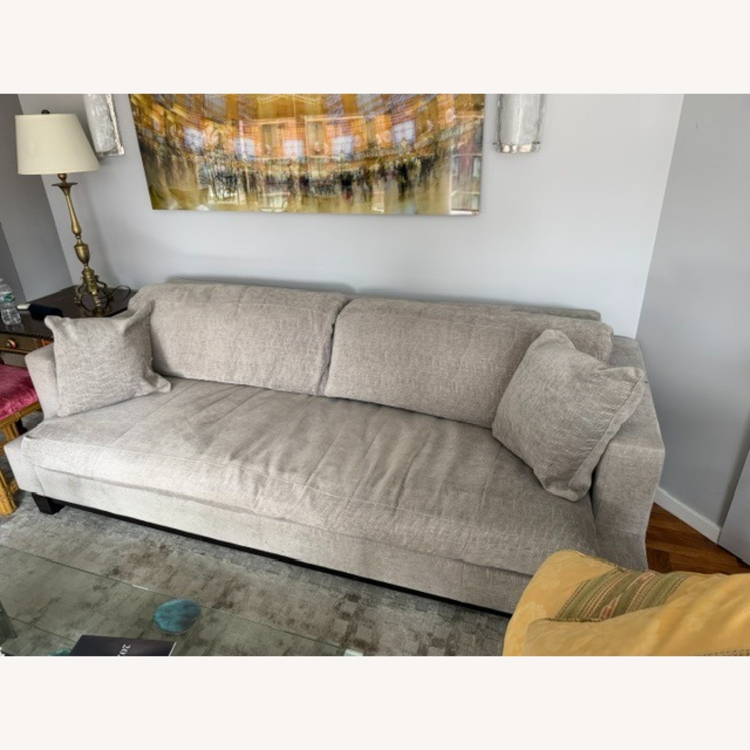 Sherrill Furniture Light Gray 3+ Seater Sofa - image-3