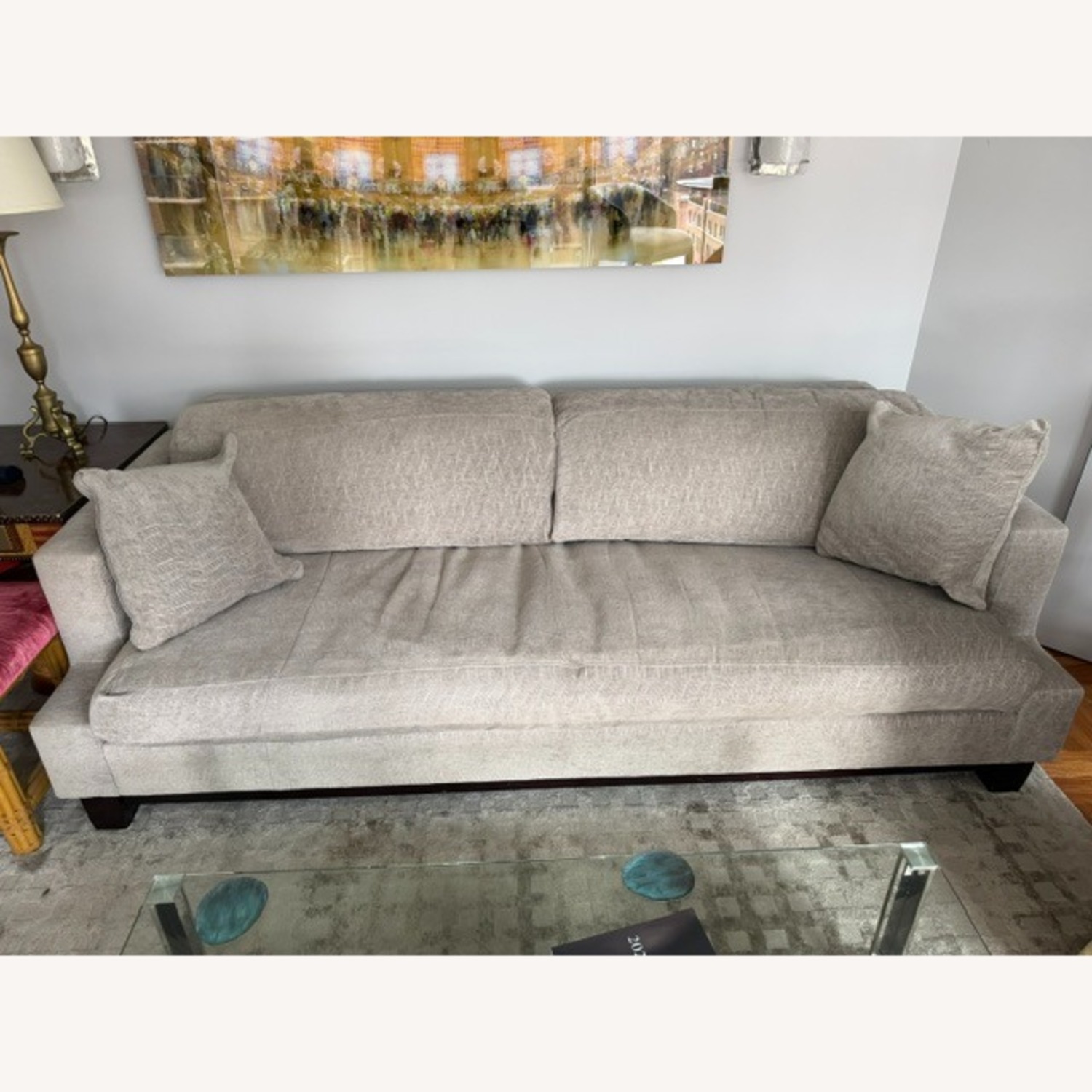 Sherrill Furniture Light Gray 3+ Seater Sofa - image-1