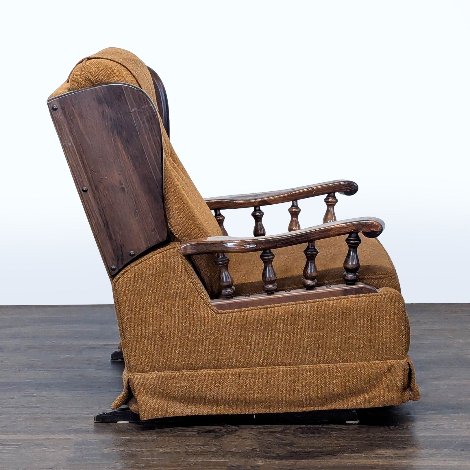 Vintage Mid-Century Platform Rocker Recliner  - image-7