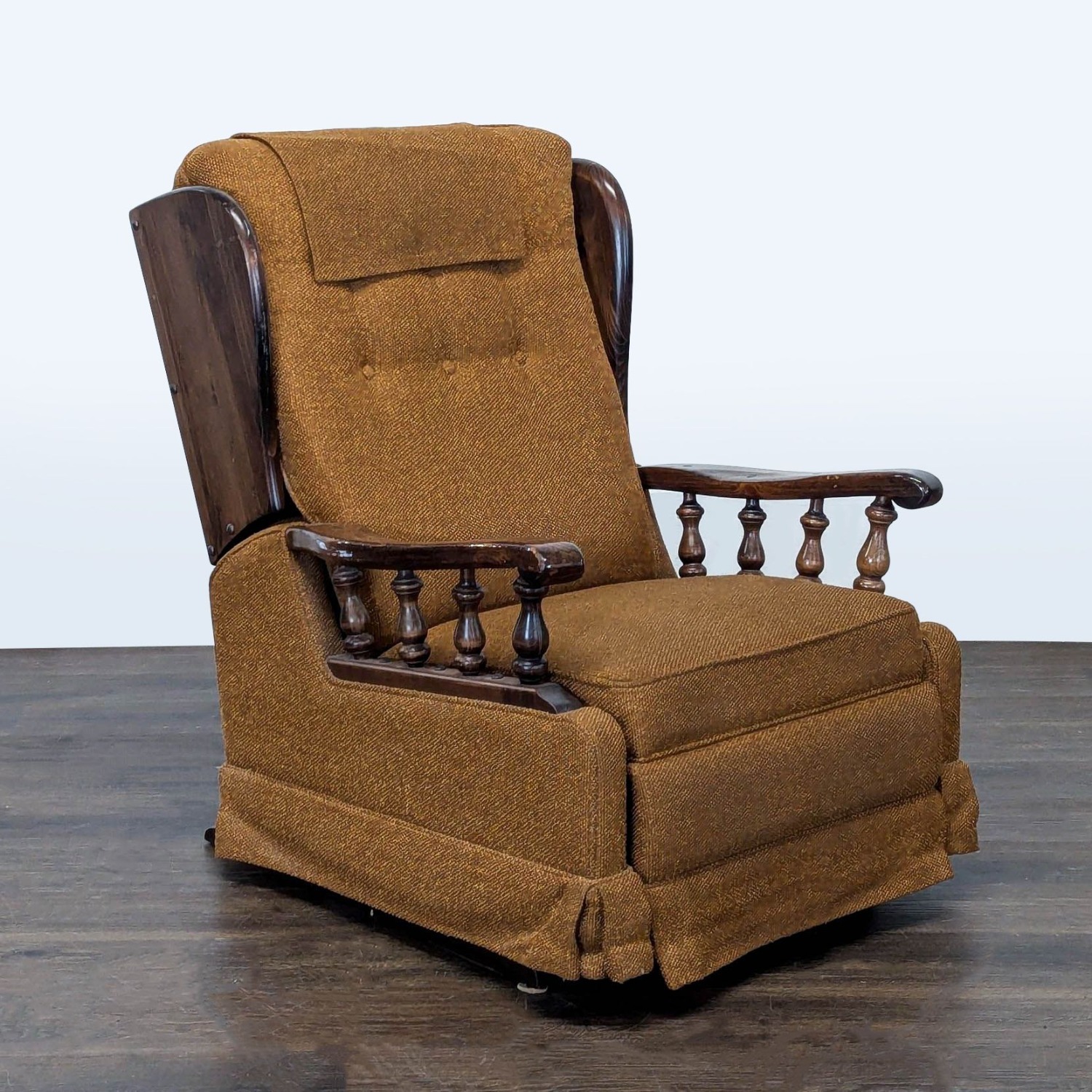 Vintage Mid-Century Platform Rocker Recliner  - image-8