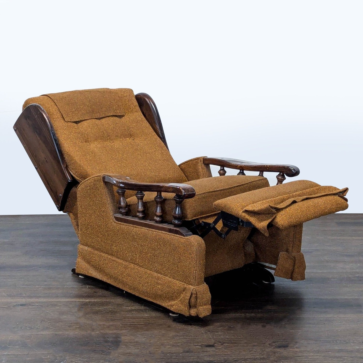 Vintage Mid-Century Platform Rocker Recliner  - image-9