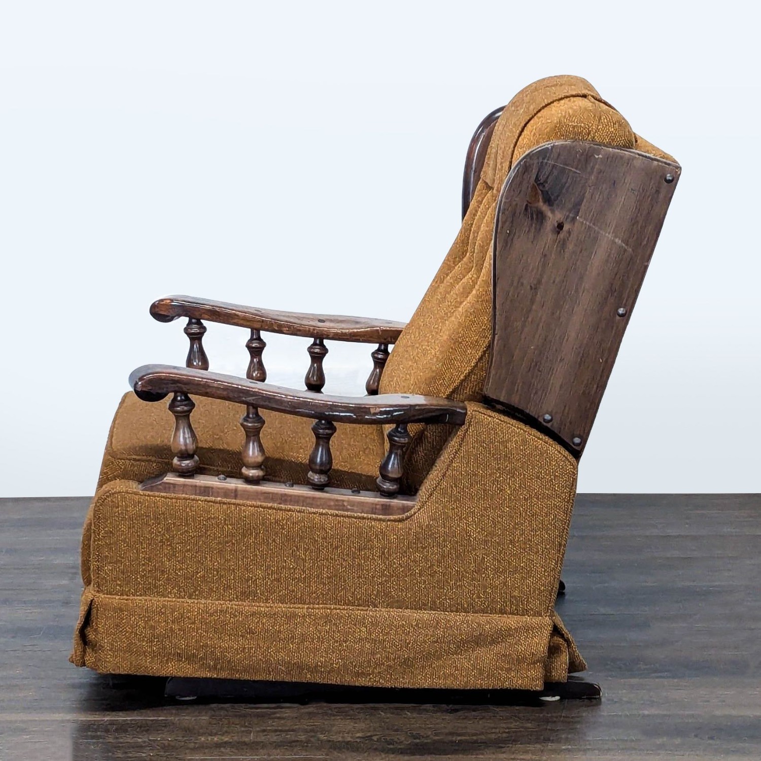 Vintage Mid-Century Platform Rocker Recliner  - image-5
