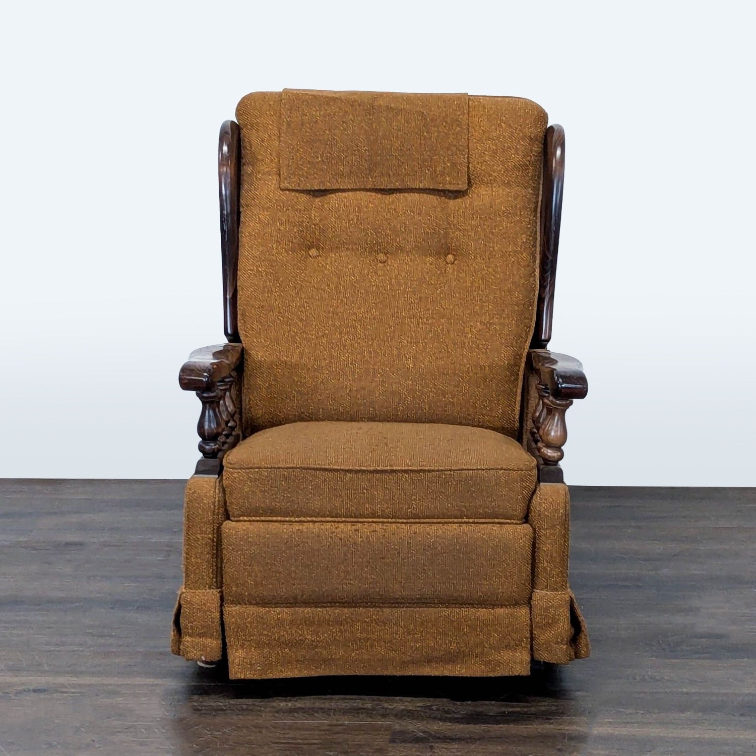 Vintage Mid-Century Platform Rocker Recliner  - image-10