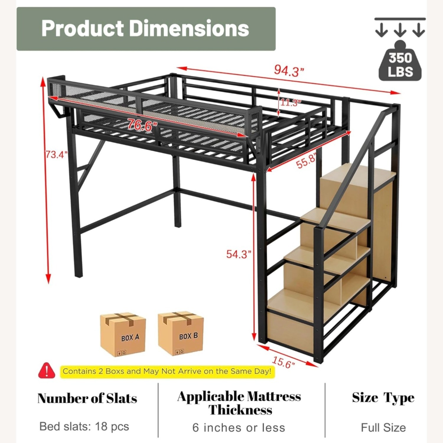 Loft/Bunker Bed Full  - image-4
