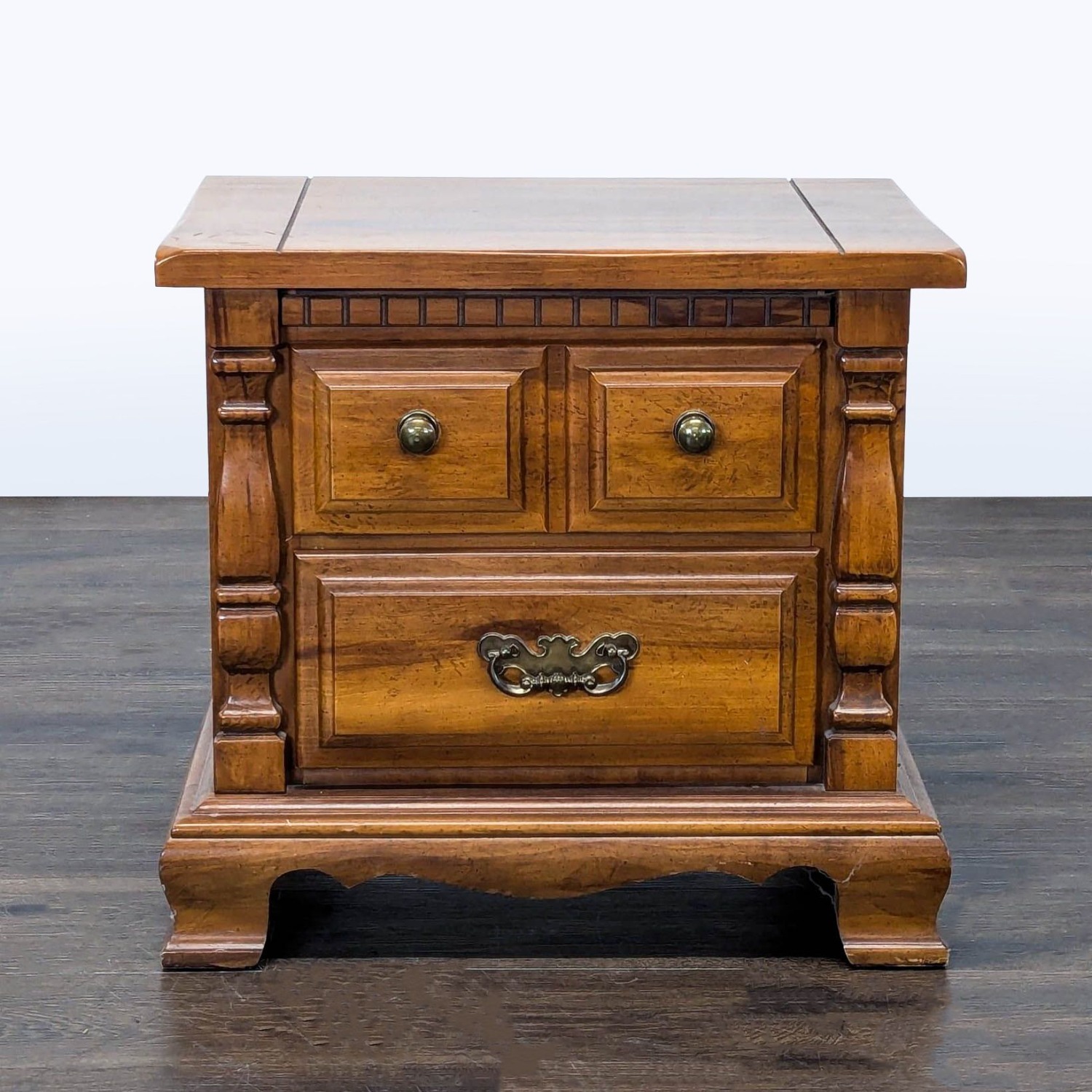 Vintage Sumter Furniture Two Drawer Nightstand - image-7
