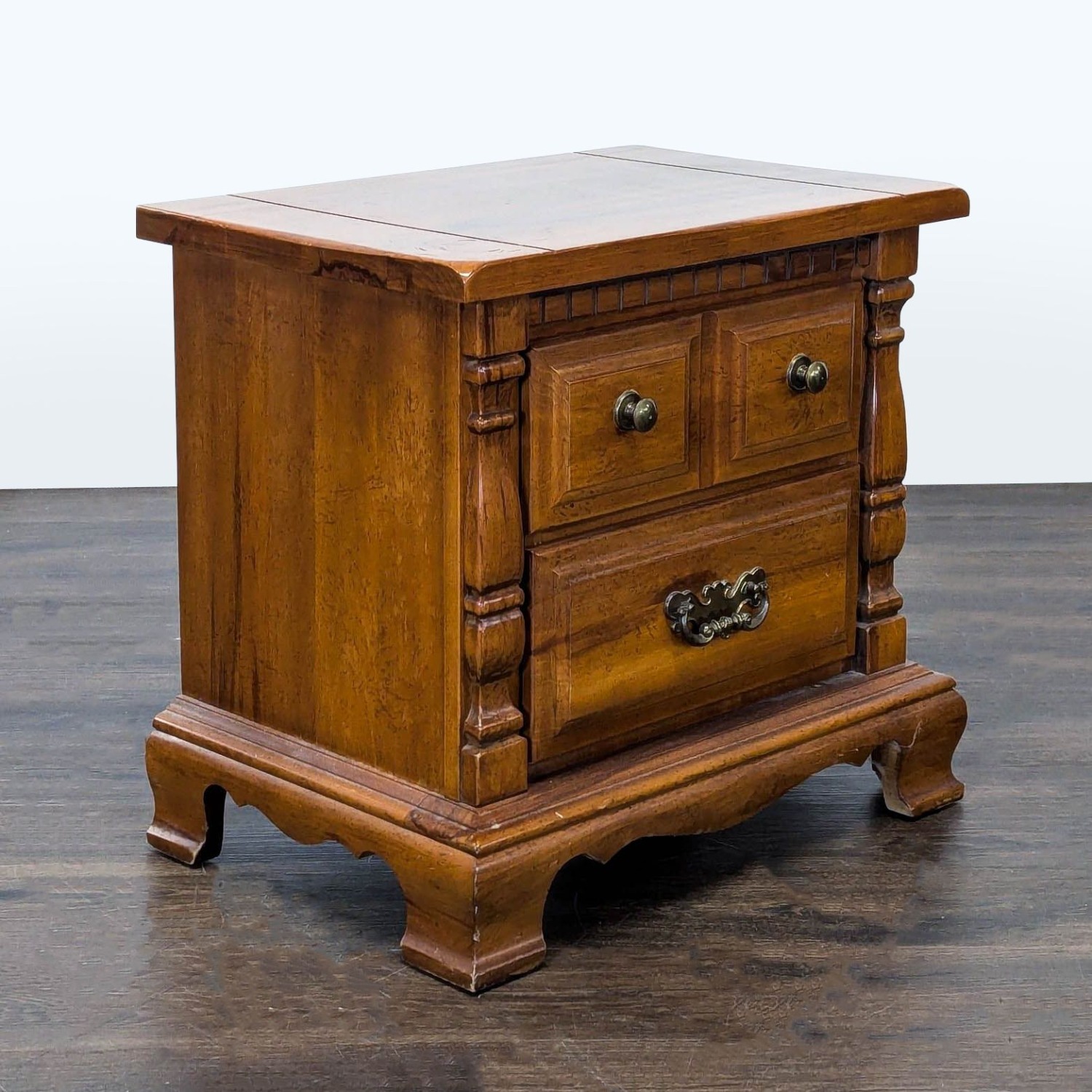 Vintage Sumter Furniture Two Drawer Nightstand - image-5