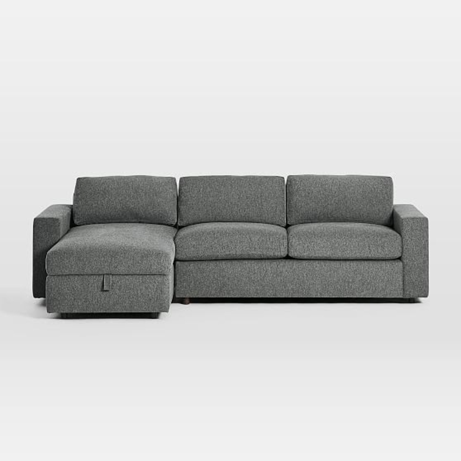 West Elm Urban Left Sleeper Sectional W Storage - image-1