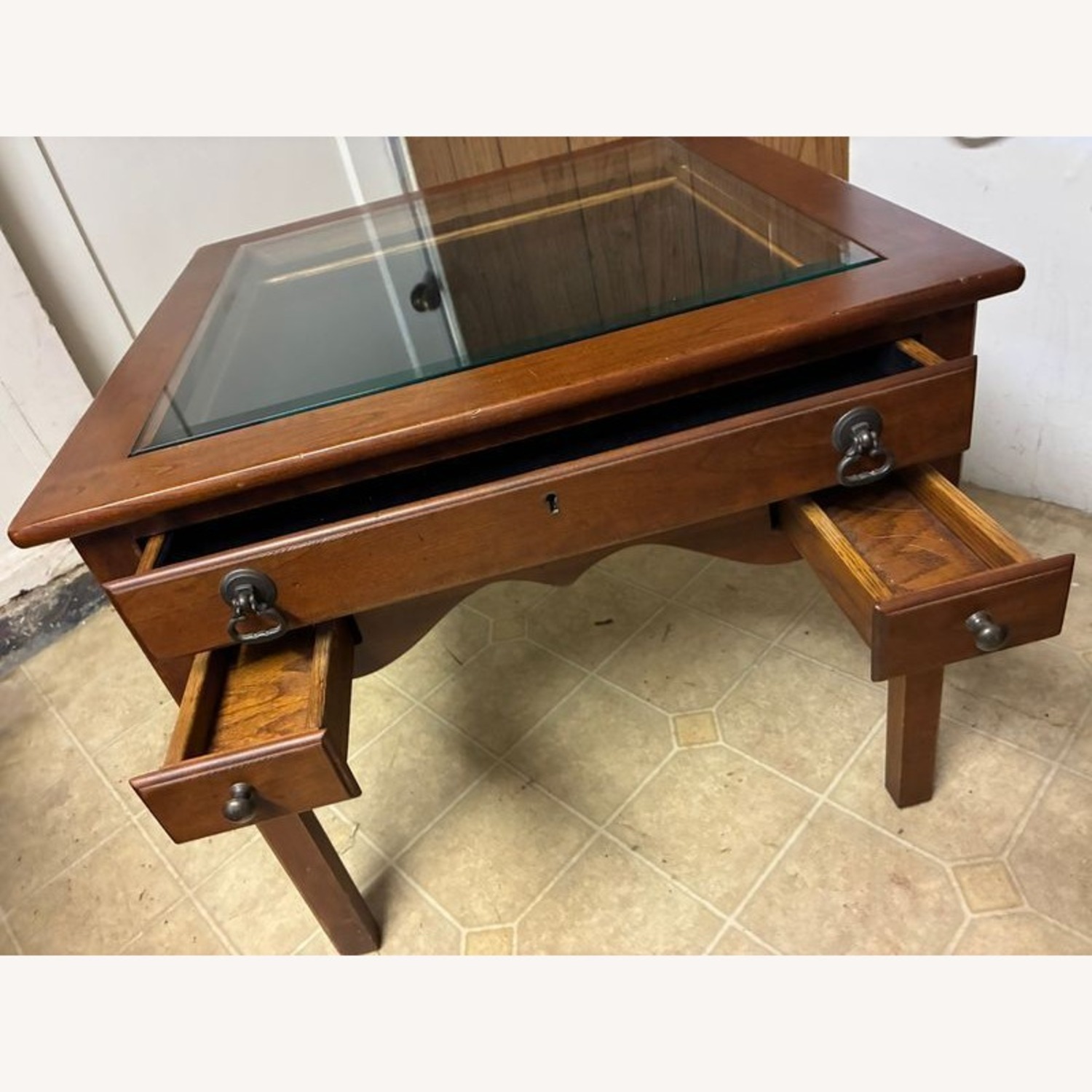 Vintage Ethan Allen Display Table - image-1