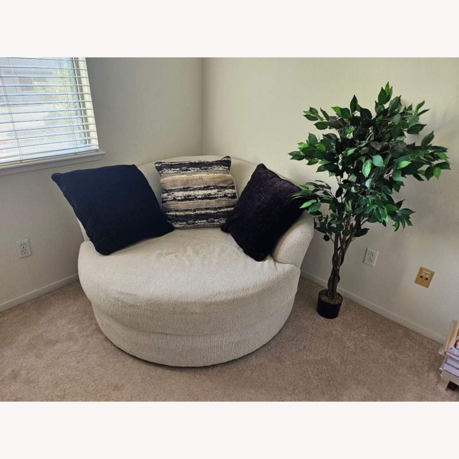 Ashley Furniture Modern Round Swivel Lounge  - image-1