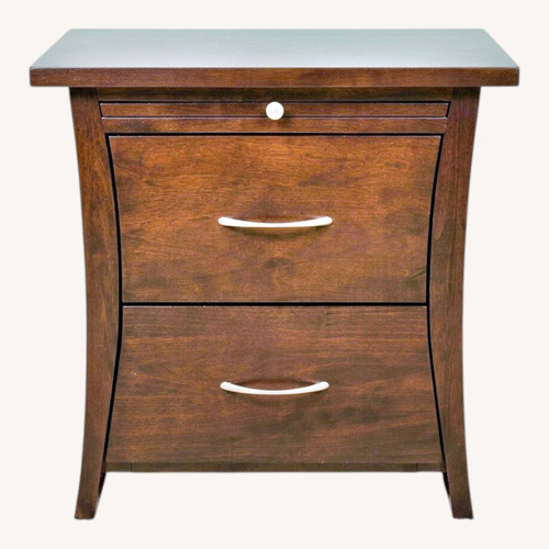 Used Nightstand with Pull-Out Shelf & Drawers for sale on AptDeco