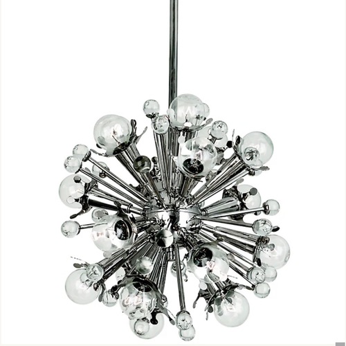 Used Jonathan Adler Sputnik Silver Metal Ceiling Lamp for sale on AptDeco