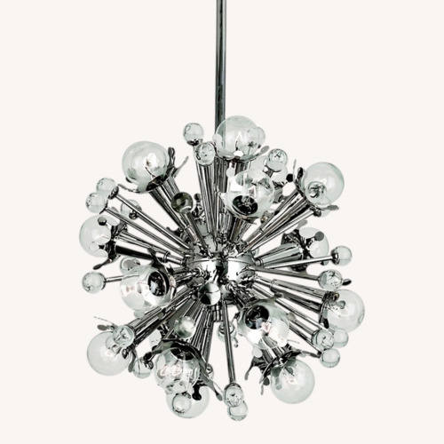 Used Jonathan Adler Sputnik Silver Metal Ceiling Lamp for sale on AptDeco