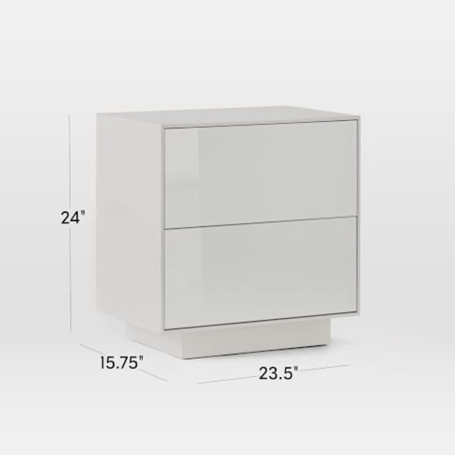 West Elm Emilia 23.5" Nightstand Haze - image-2