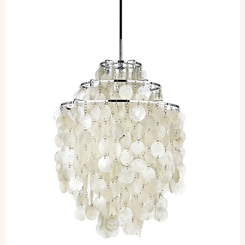 Used VERPAN Mother of Pearl Shell Chandelier for sale on AptDeco