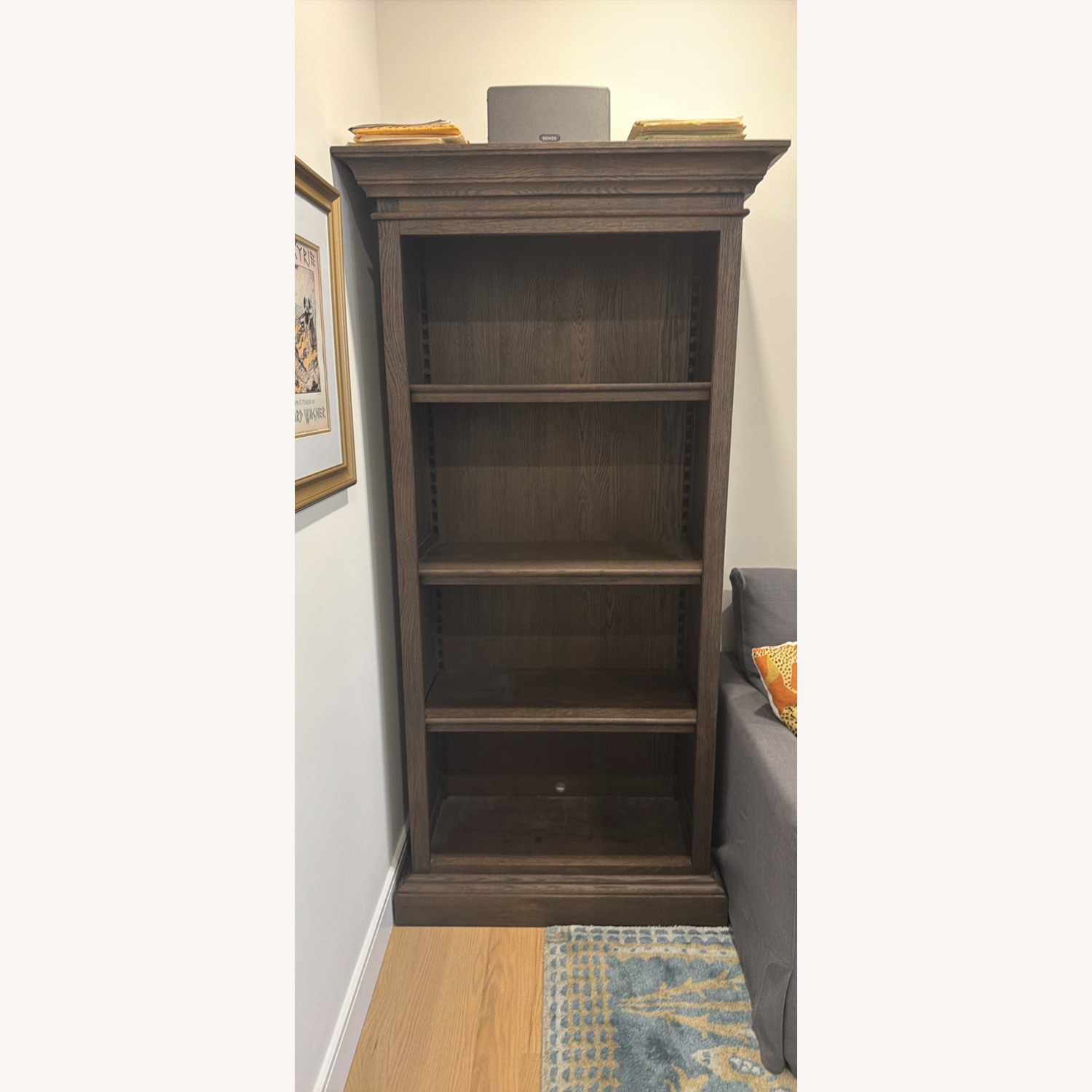 Restoration Hardware French Dark Brown Bookcase - image-4