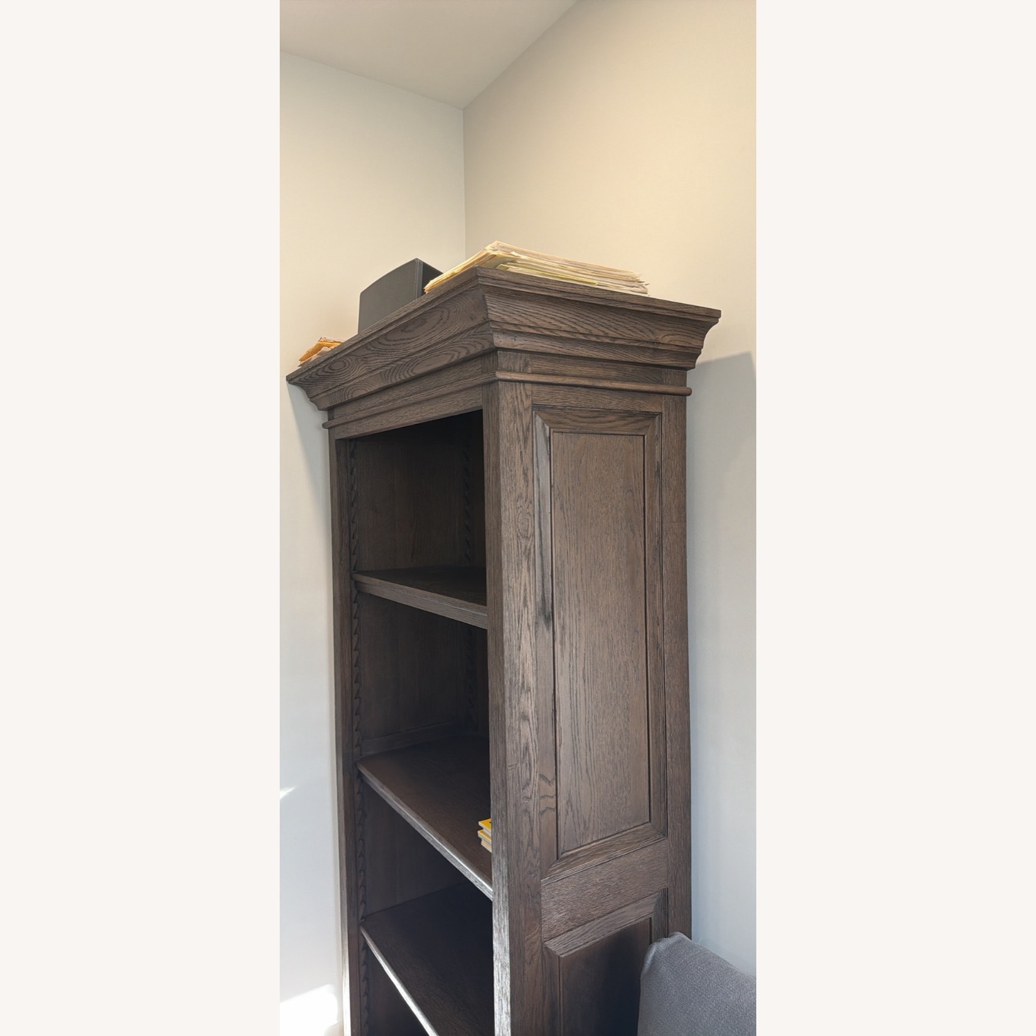 Restoration Hardware French Dark Brown Bookcase - image-2