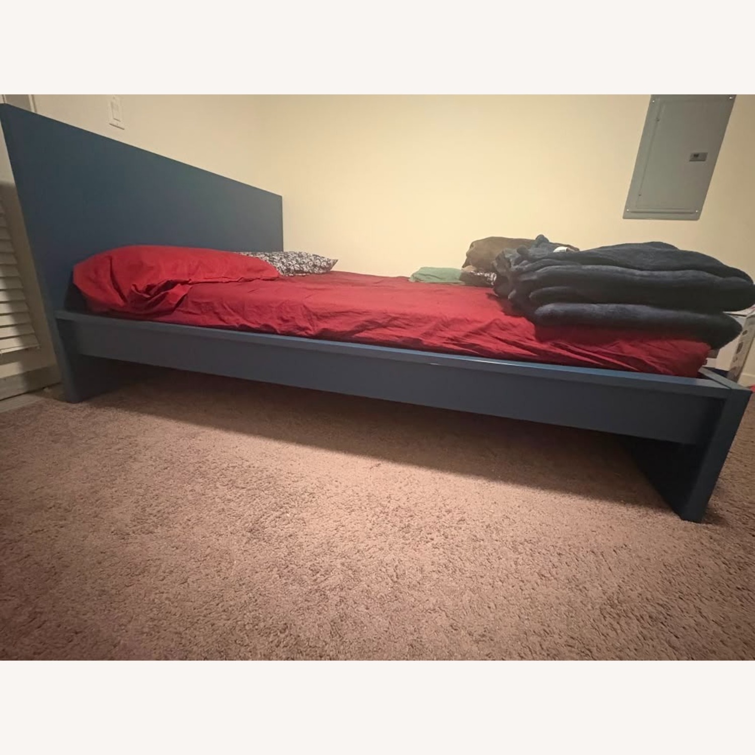 IKEA Malm Blue Queen Bed - image-4