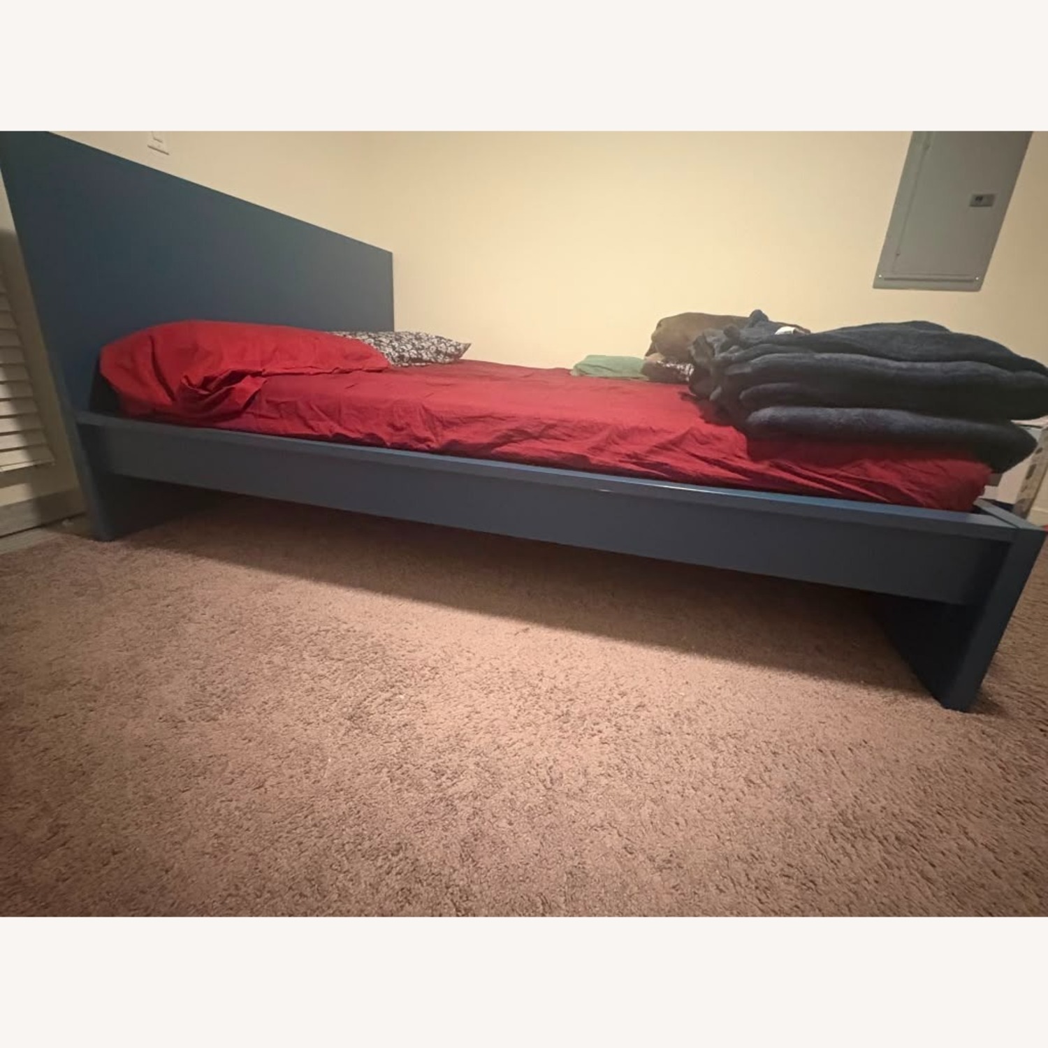 IKEA Malm Blue Queen Bed - image-5